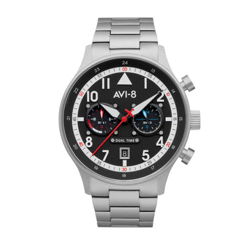 AVI-8 Hawker Hurricane Rangoon Carey Dual Time Men's Watch | AV-4088-11 | Time Watch Specialists